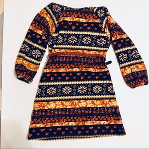 Bonnie Jean Dresses - Girls cowl neck dress with belt Bonnie Jean Dresses - Girls cowl neck dress with belt